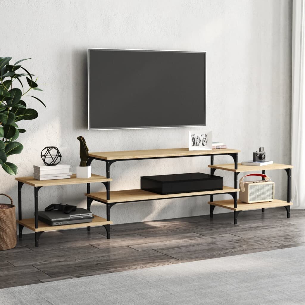 vidaXL ТB шкаф дъб сонома 197x35x52 дсм инженерно дърво