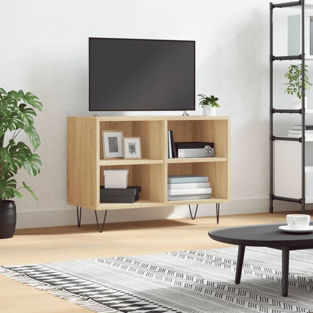 vidaXL ТB шкаф дъб сонома 695x30x50 см инженерно дърво