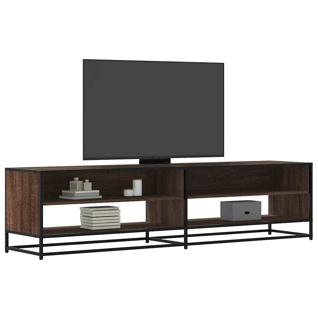 vidaXL ТB шкаф кафяв дъб 1805x40x46 см инженерно дърво