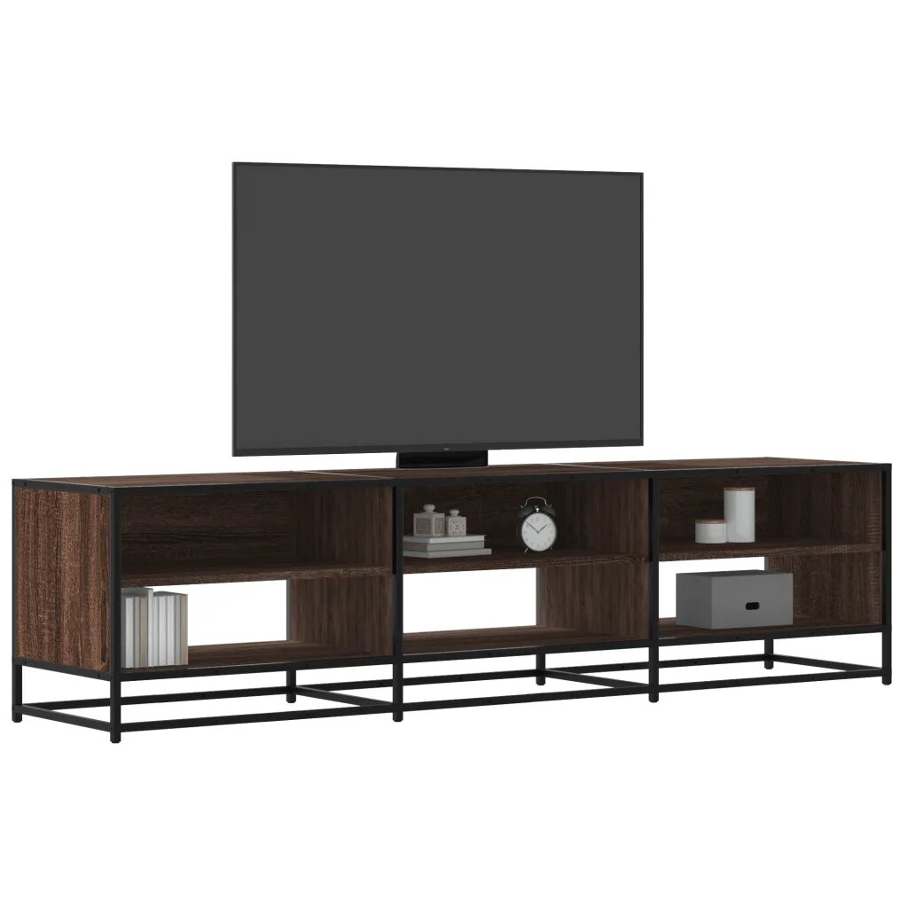 vidaXL ТB шкаф кафяв дъб 180x40x46 см инженерно дърво