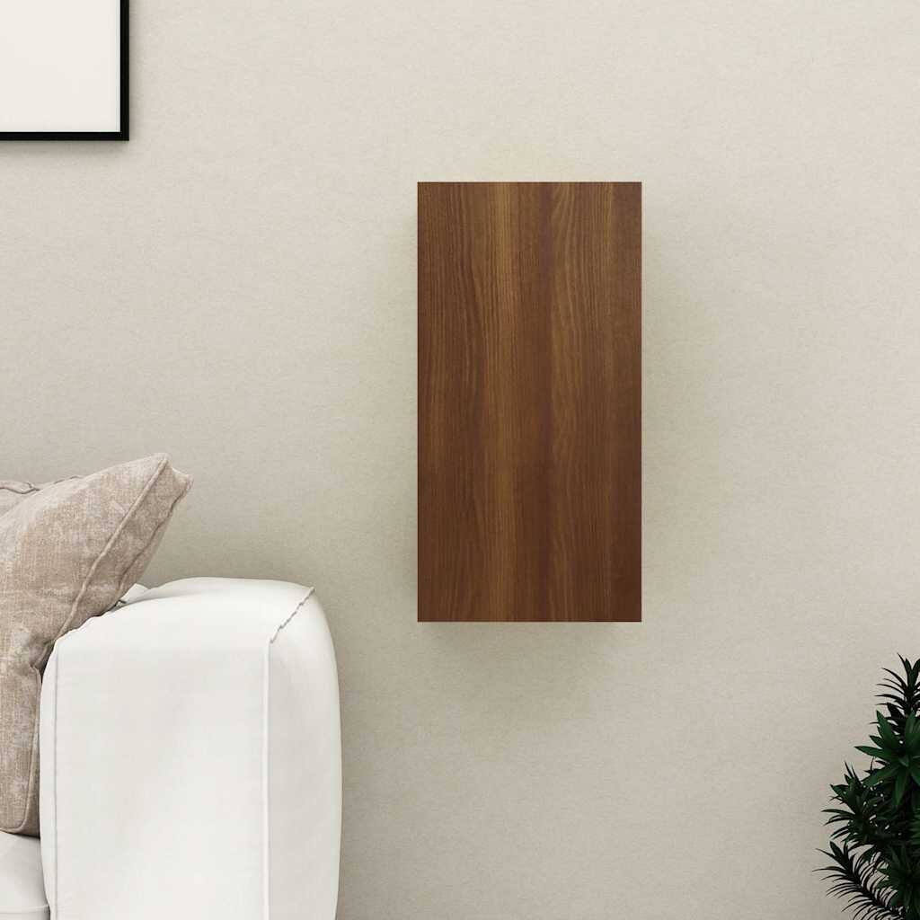 vidaXL ТB шкаф кафяв дъб 305x30x60 см инженерно дърво