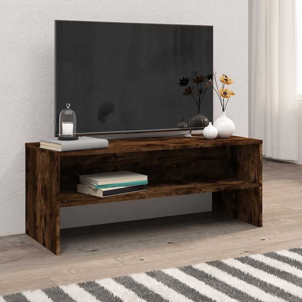 vidaXL ТB шкаф опушен дъб 100x40x40 см инженерно дърво