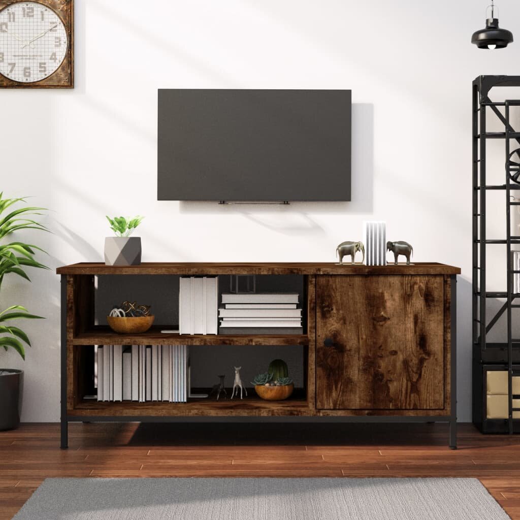 vidaXL ТB шкаф опушен дъб 100x40x45 см инженерно дърво