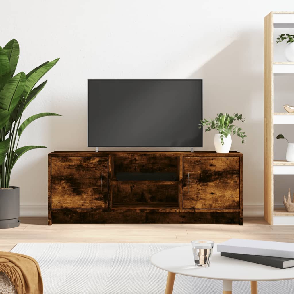 vidaXL ТB шкаф опушен дъб 102x30x375 см инженерно дърво