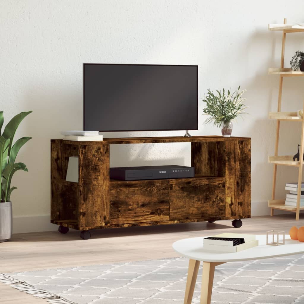 vidaXL ТB шкаф опушен дъб 102x345x43 см инженерно дърво