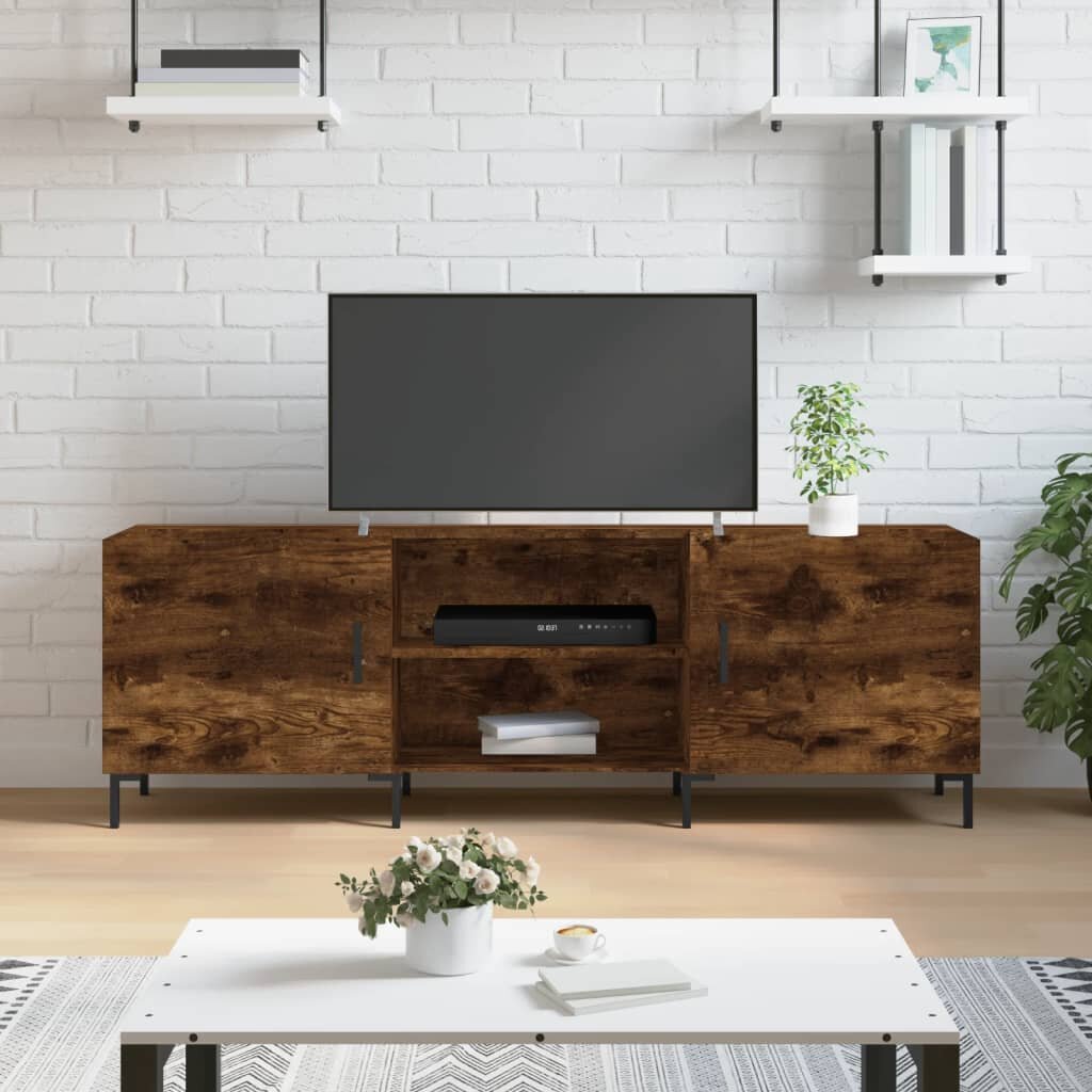 vidaXL ТB шкаф опушен дъб 150x30x50 см инженерно дърво