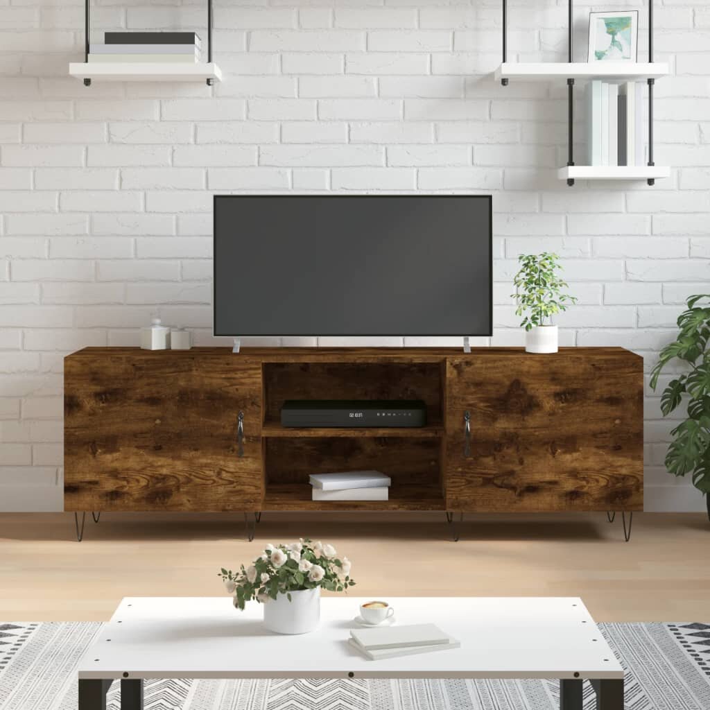 vidaXL ТB шкаф опушен дъб 150x30x50 см инженерно дърво