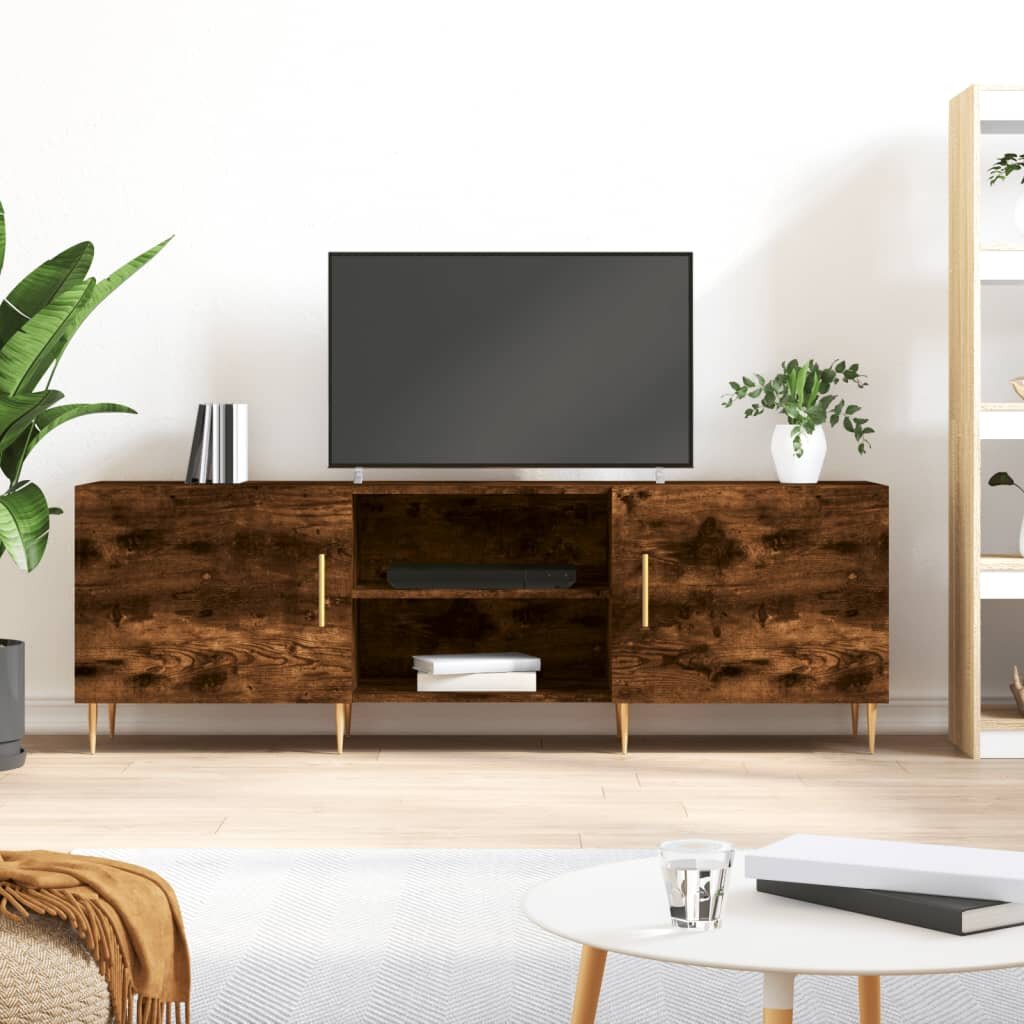 vidaXL ТB шкаф опушен дъб 150x30x50 см инженерно дърво