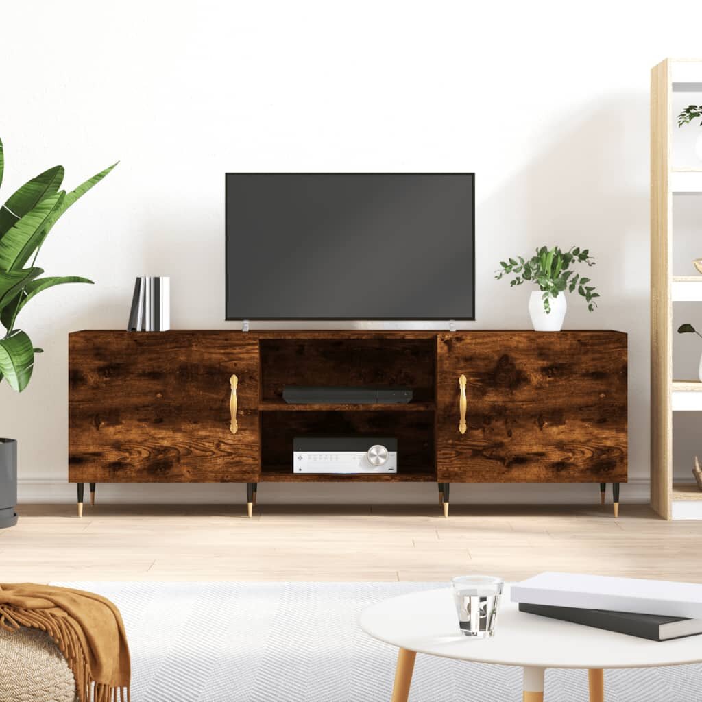vidaXL ТB шкаф опушен дъб 150x30x50 см инженерно дърво