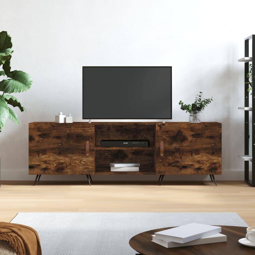 vidaXL ТB шкаф опушен дъб 150x30x50 см инженерно дърво