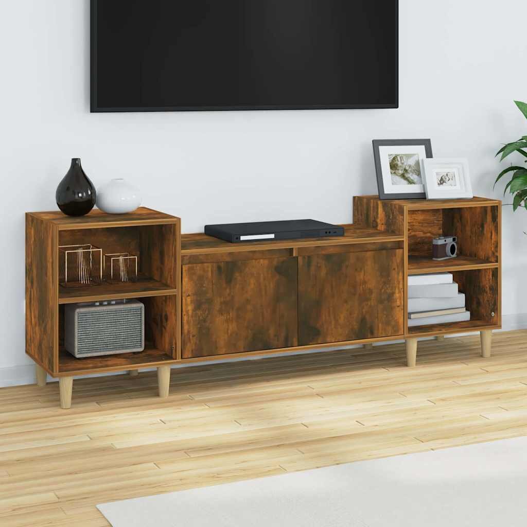 vidaXL ТB шкаф опушен дъб 160x35x55 см инженерно дърво