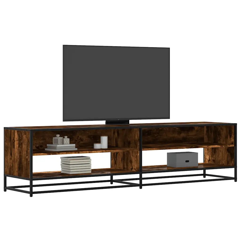 vidaXL ТB шкаф опушен дъб 1805x40x46 см инженерно дърво