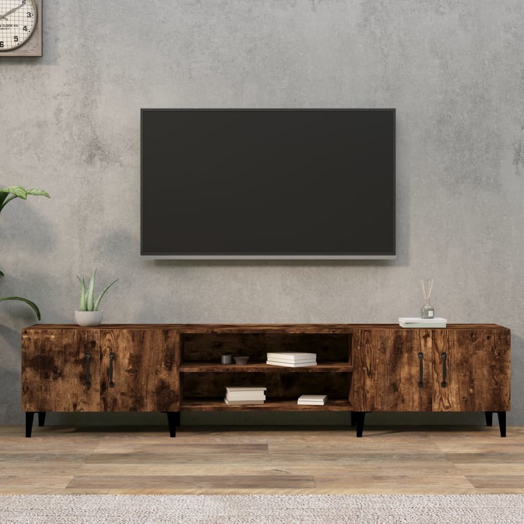 vidaXL ТB шкаф опушен дъб 180x315x40 см инженерно дърво