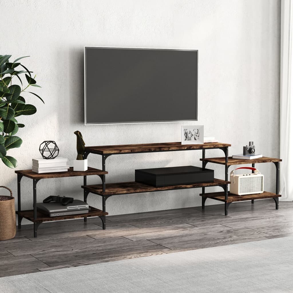 vidaXL ТB шкаф опушен дъб 197x35x52 см инженерно дърво