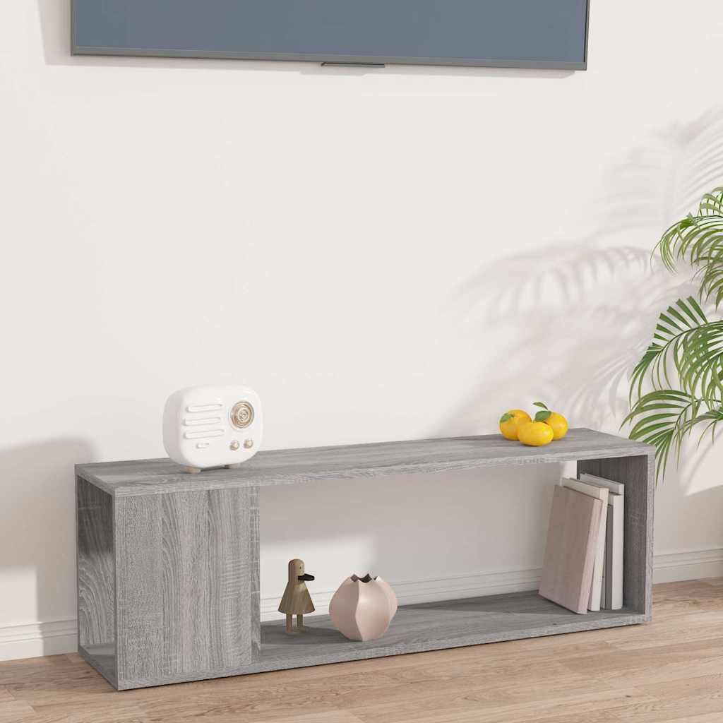 vidaXL ТB шкаф сив сонома 100x24x32 см инженерно дърво