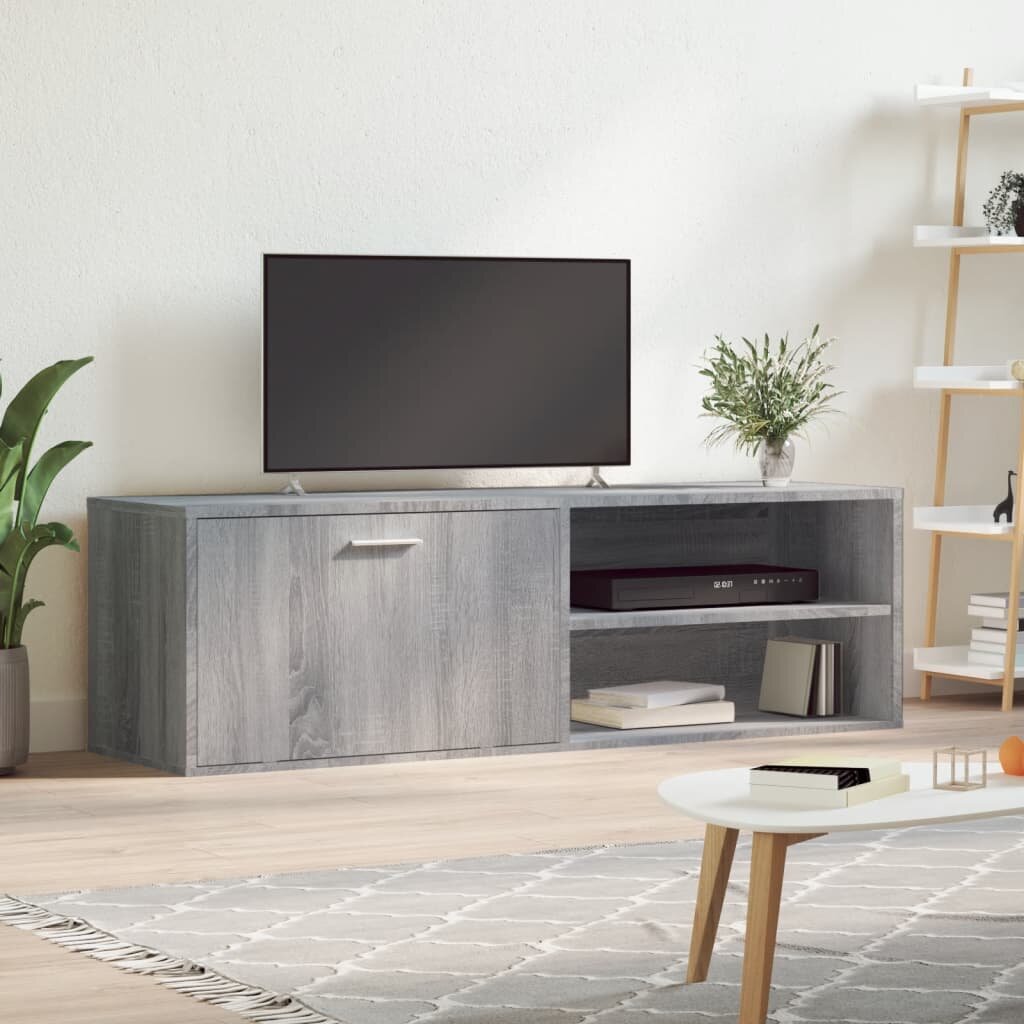 vidaXL ТB шкаф сив сонома 120x34x37 см инженерно дърво