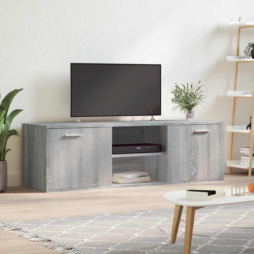 vidaXL ТB шкаф сив сонома 120x34x37 см инженерно дърво