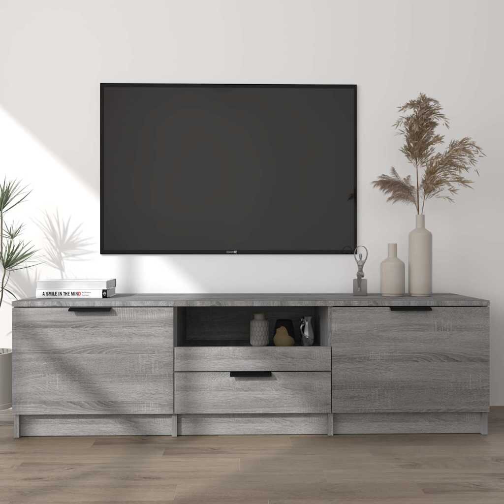 vidaXL ТB шкаф сив сонома 140x35x40 см инженерно дърво