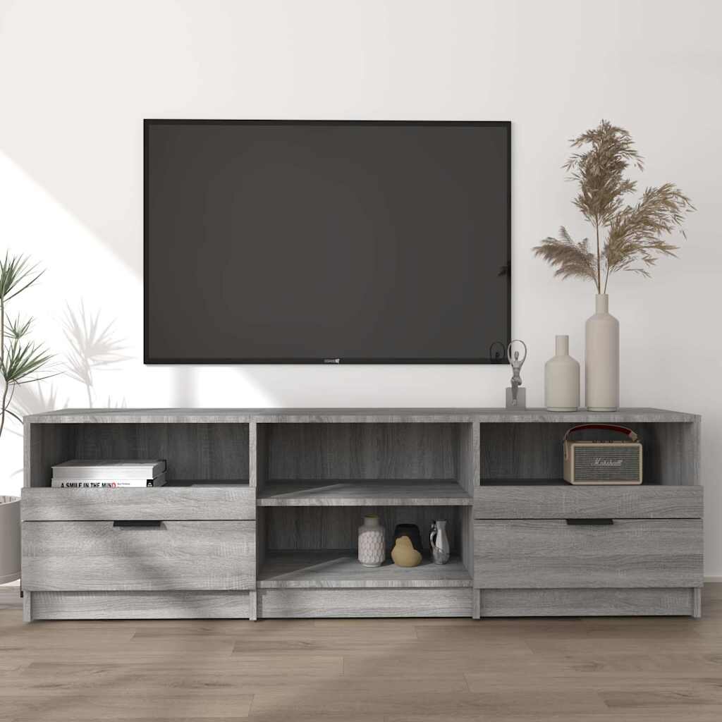 vidaXL ТB шкаф сив сонома 150x335x45 см инженерно дърво