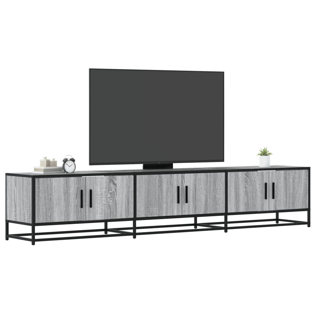 vidaXL ТB шкаф сив сонома 210x35x41 см инженерно дърво