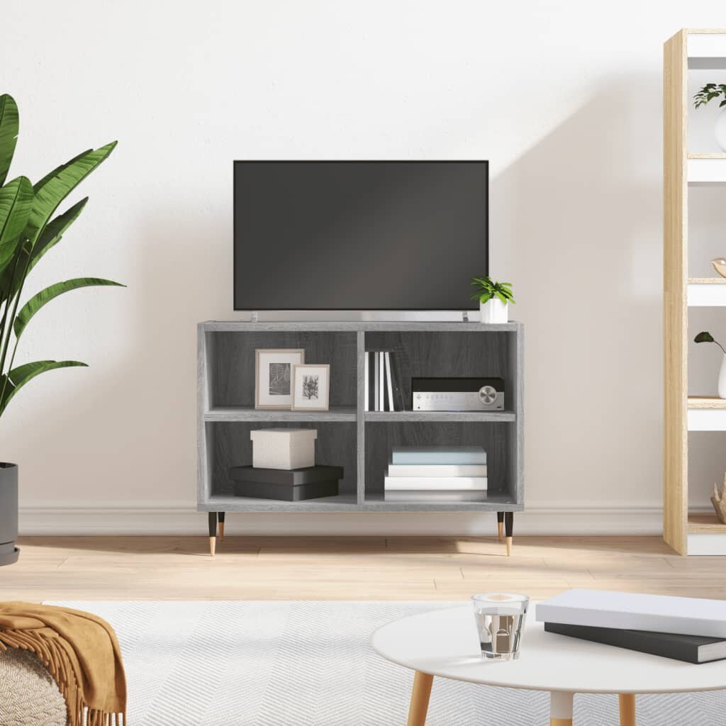 vidaXL ТB шкаф сив сонома 695x30x50 см инженерно дърво