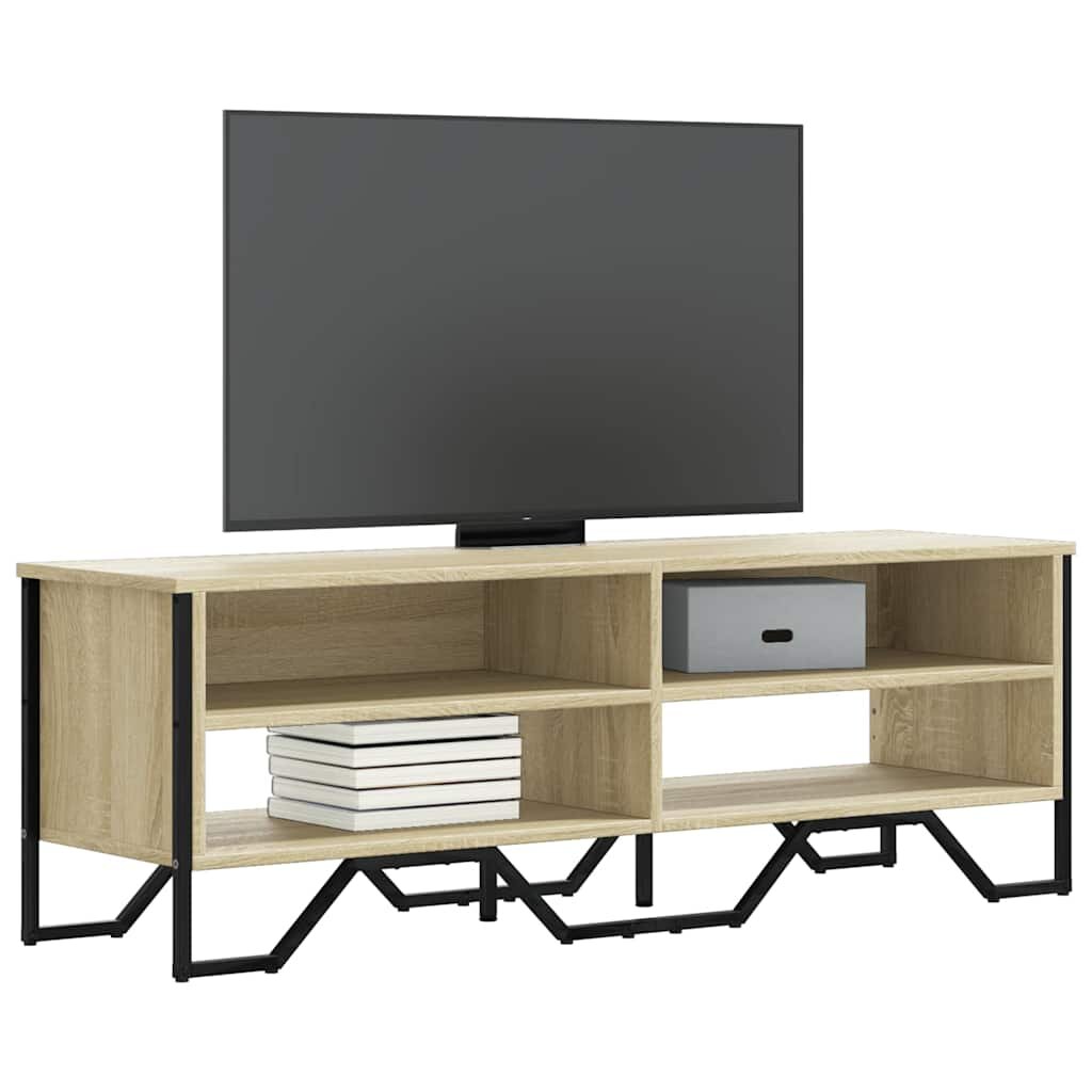 vidaXL ТB шкаф сонома дъб 122x34x41 см инженерно дърво