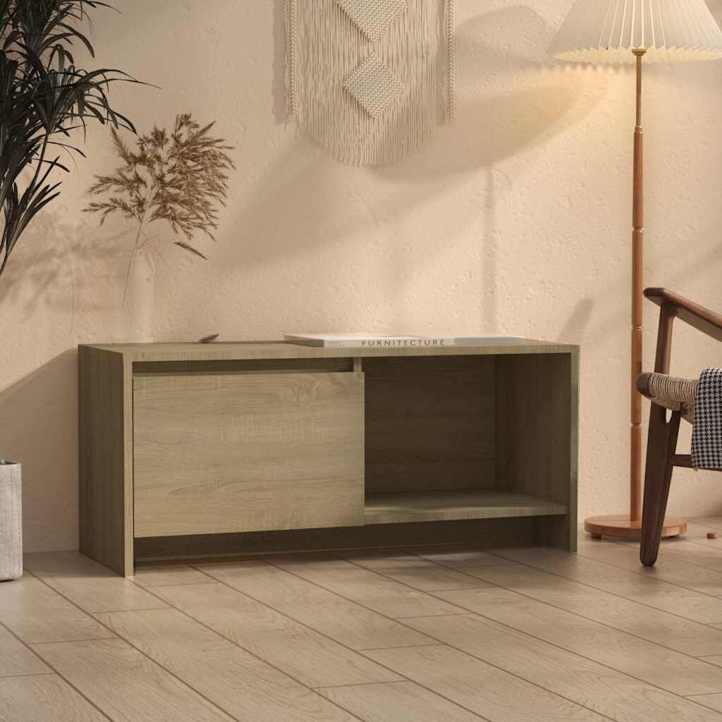 vidaXL ТB шкаф сонома дъб 90x35x40 см инженерно дърво
