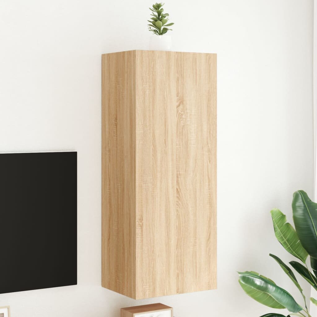 vidaXL ТB стенен шкаф сонома дъб 405x30x102 см инженерно дърво