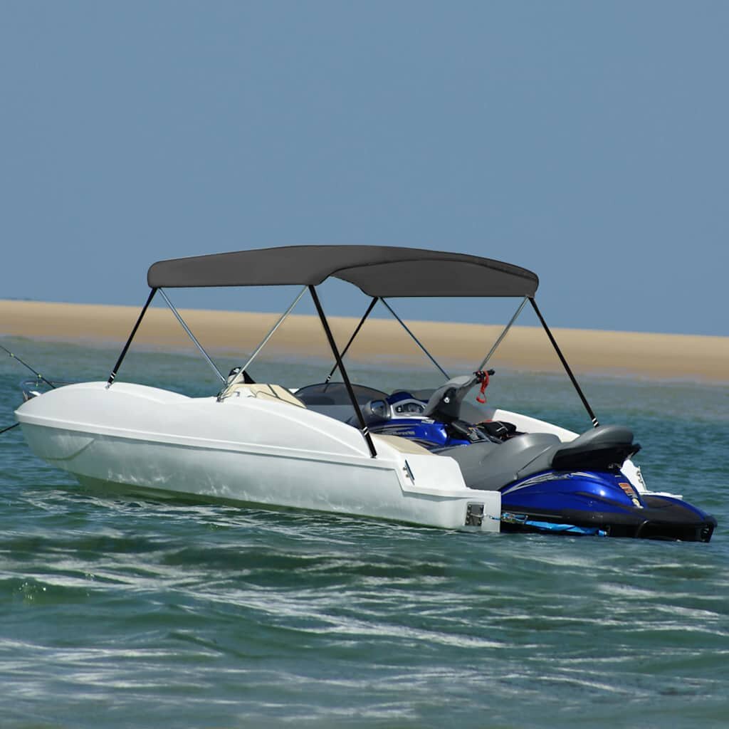 vidaXL Тента за лодка 2 дъги антрацит 180x150x110 см