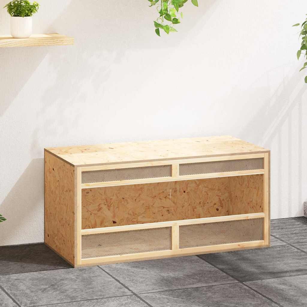 vidaXL Терариум инженерно дърво 100x47x47 см