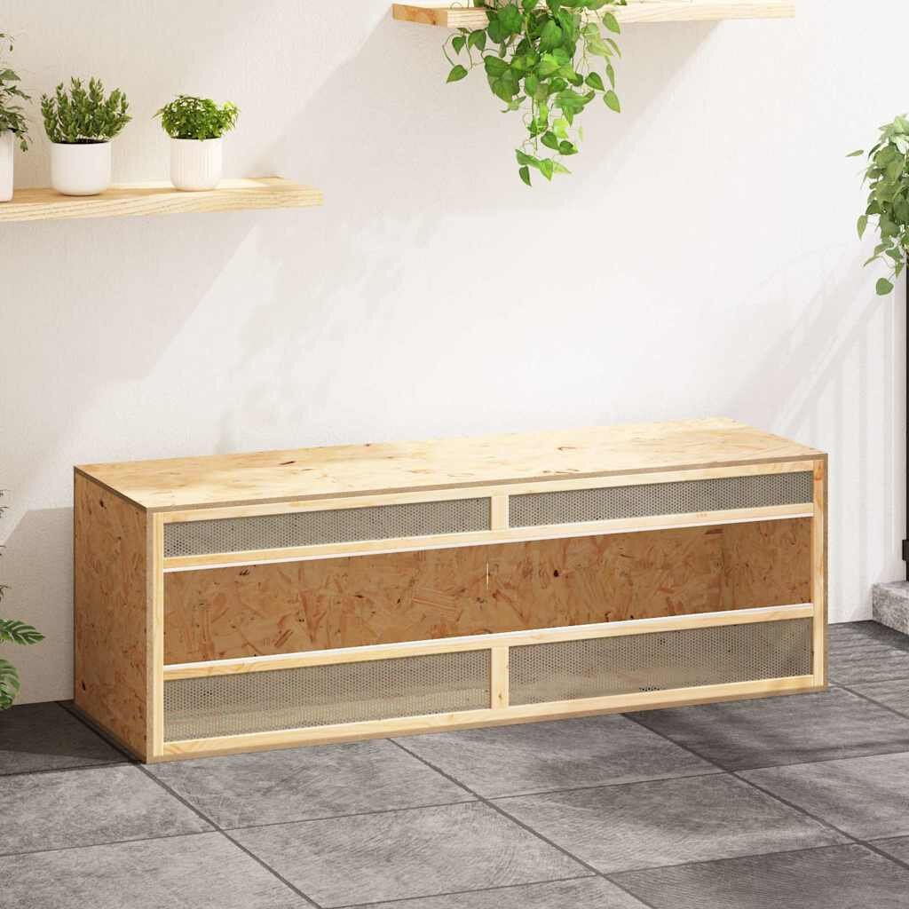 vidaXL Терариум инженерно дърво 144x46x48 см