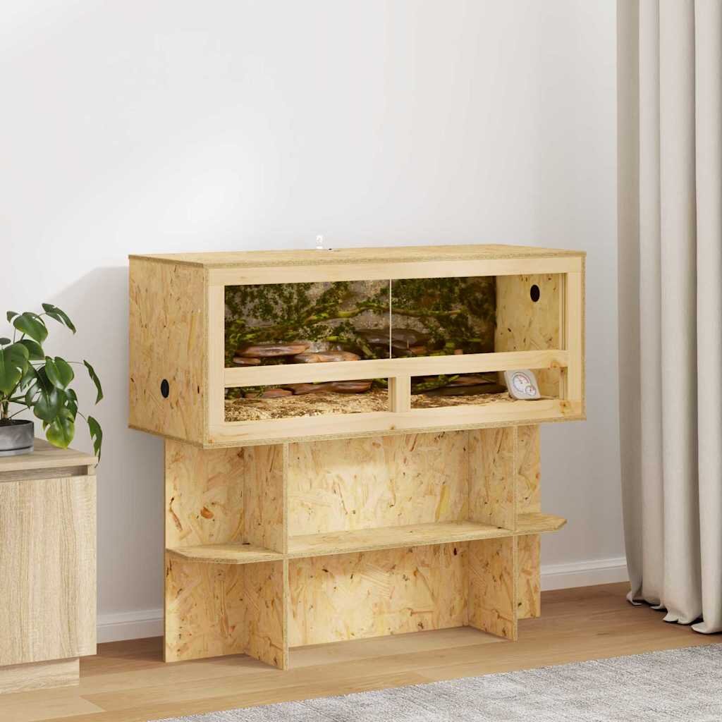 vidaXL Терариум Кафяво 100 x 40 x 40 cm ОСБ