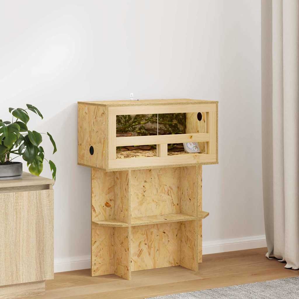 vidaXL Терариум Кафяво 60 x 30 x 30 cm ОСБ