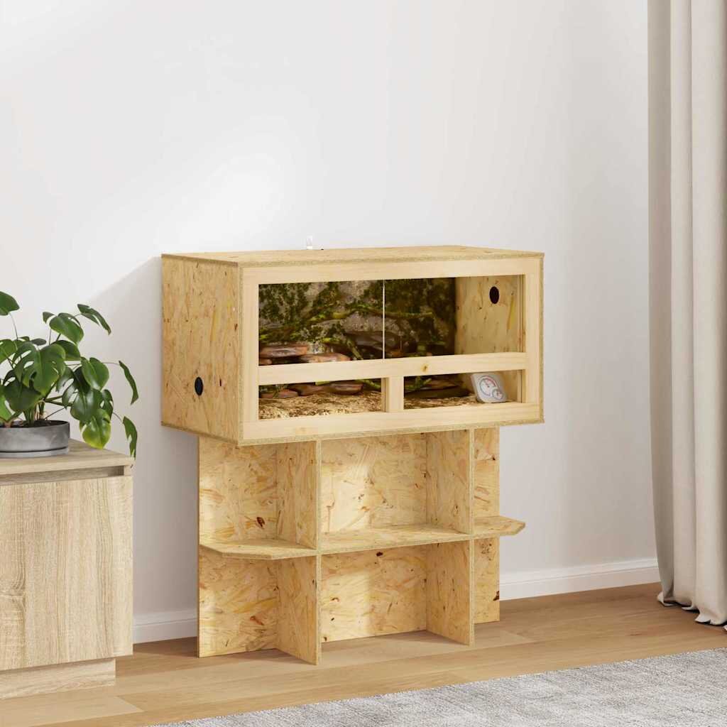 vidaXL Терариум Кафяво 80 x 40 x 40 cm ОСБ