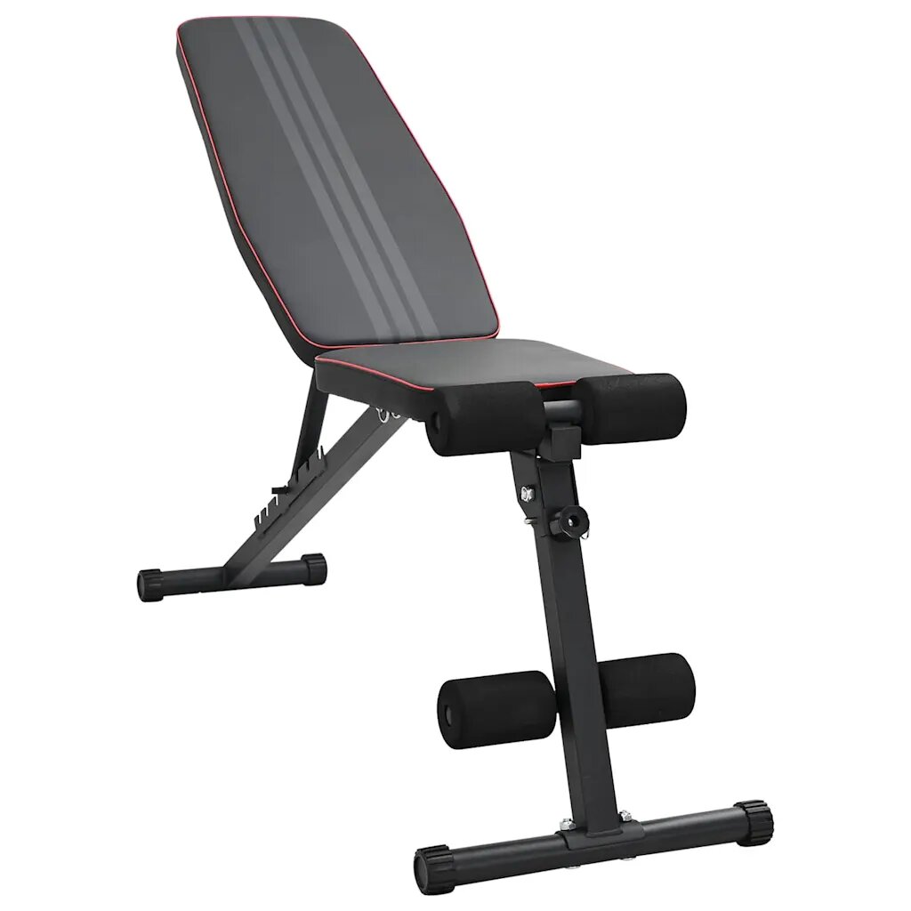 vidaXL Тежестна пейка Черно 131 x 41 x 110 см