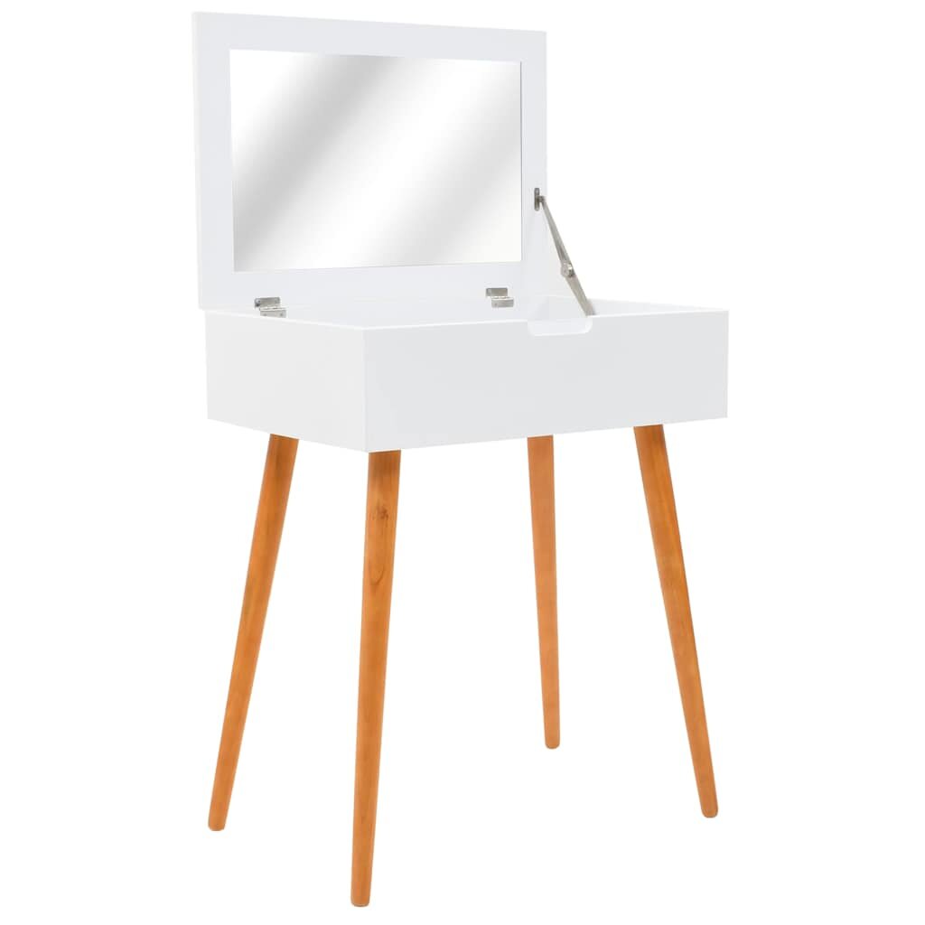 vidaXL Тоалетка с огледало МДФ 60x40x75 см