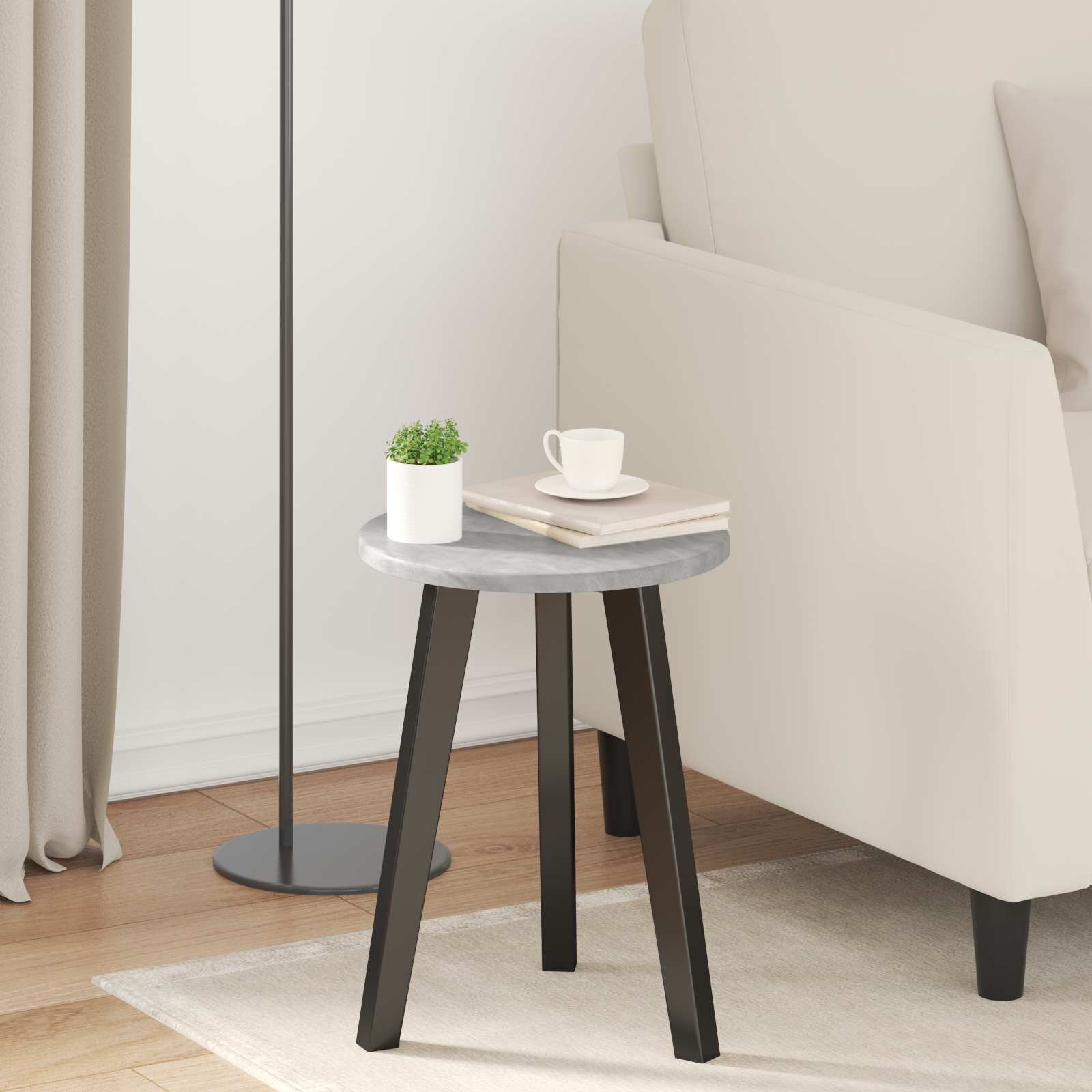vidaXL Топ за маса Ø 30 x 15 cm Кръгла Инженерна дървесина