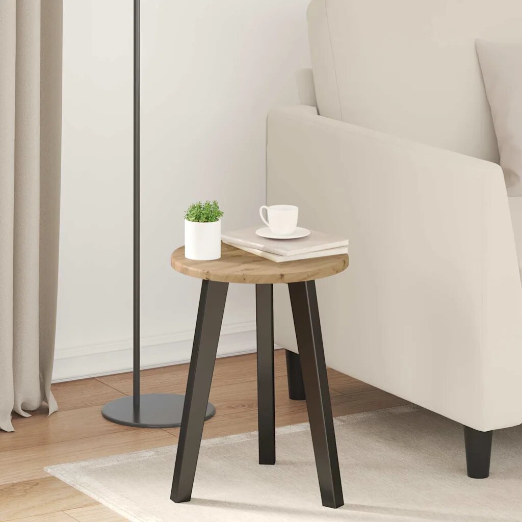 vidaXL Топ за маса Ø 30 x 15 cm Кръгла Инженерна дървесина