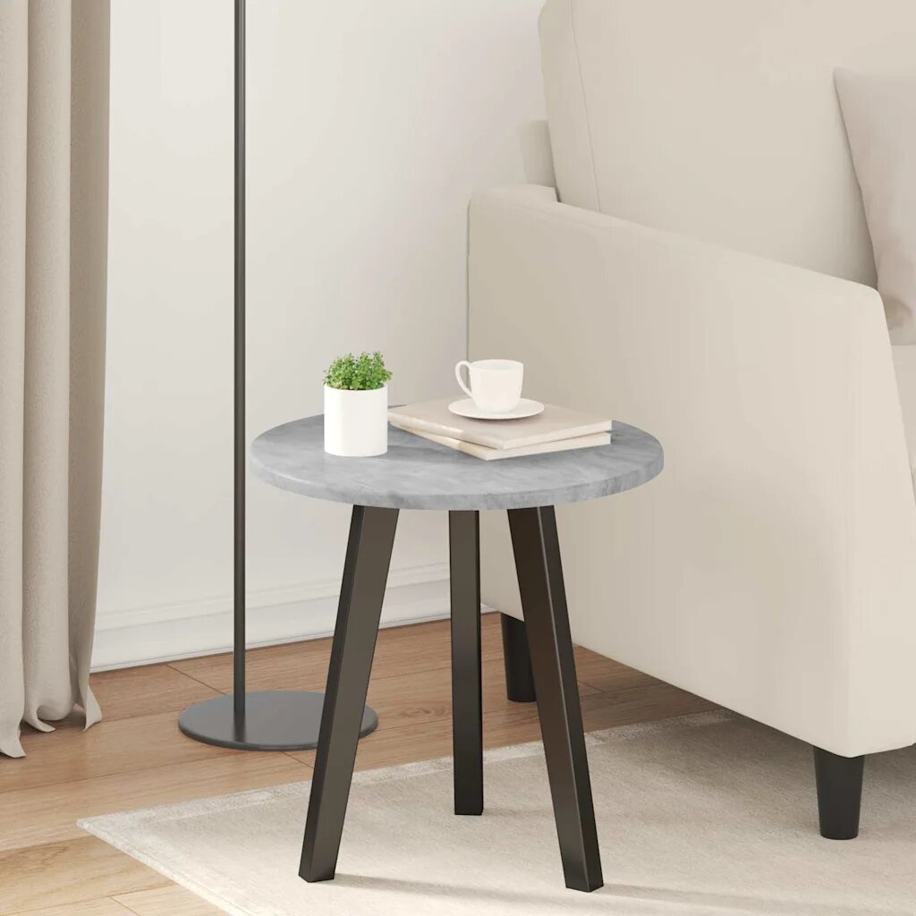 vidaXL Топ за маса Ø 40 x 15 cm Кръгла Инженерна дървесина