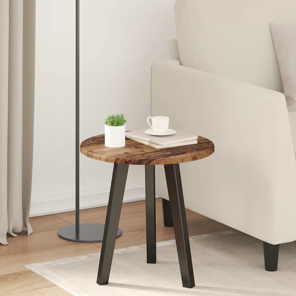 vidaXL Топ за маса Ø 40 x 15 cm Кръгла Инженерна дървесина
