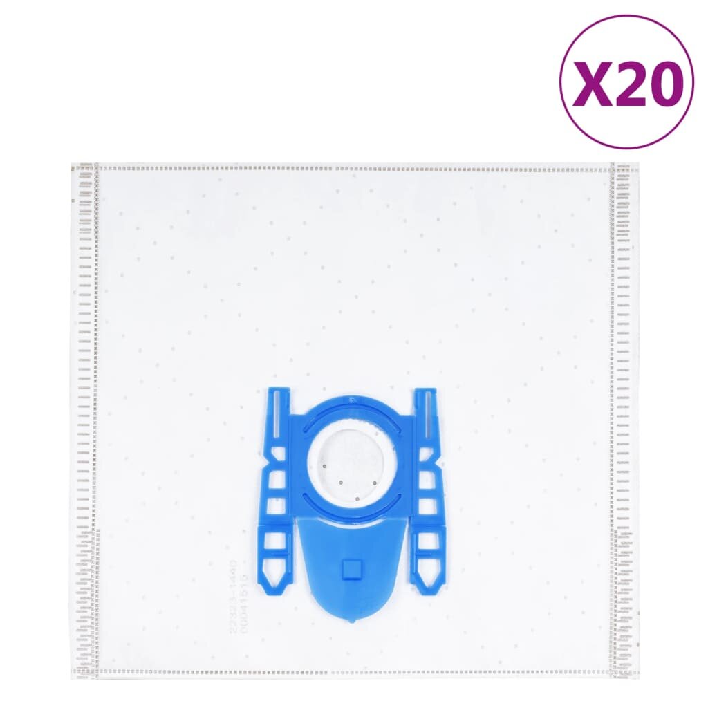 vidaXL Торбички за прахосмукачки за Bosch/Siemens DEFGH 20 бр
