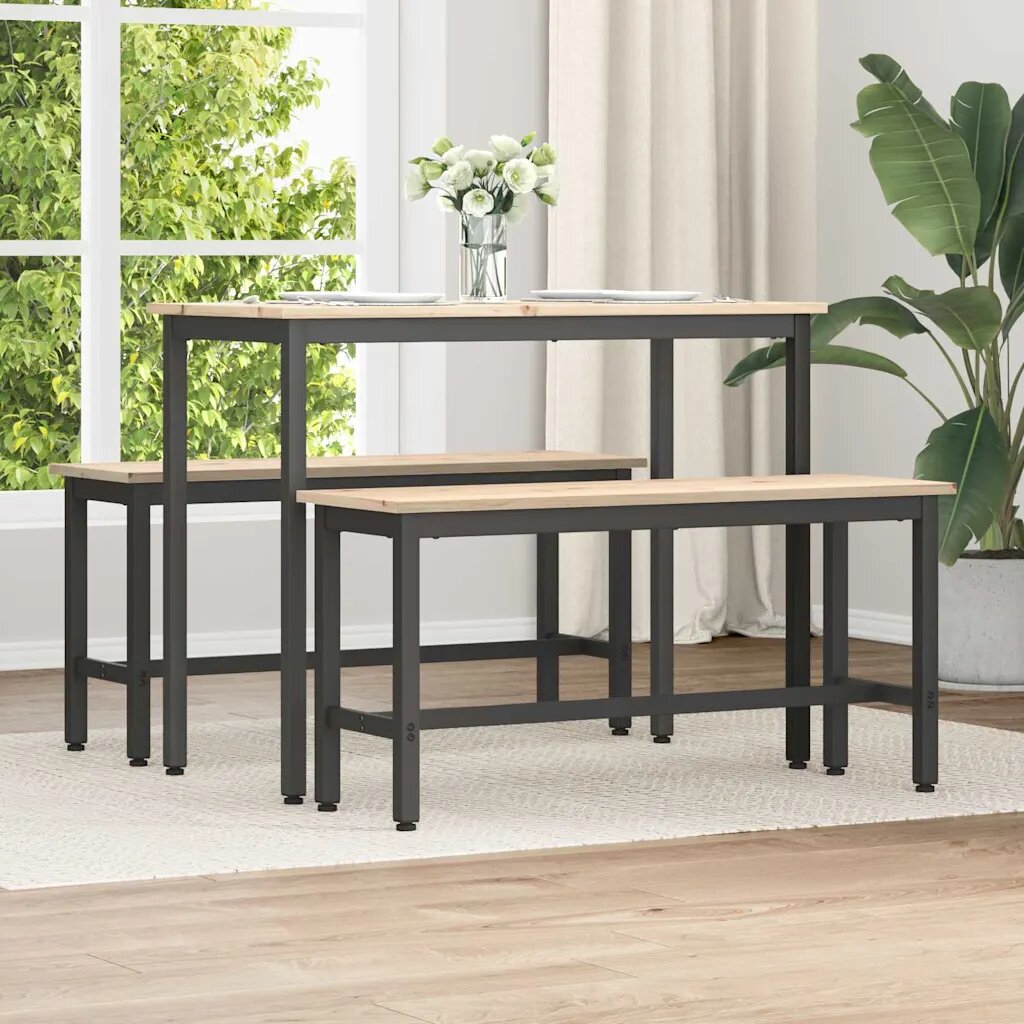 vidaXL Трапезарни пейки 100 x 325 x 49 см 2 бр.