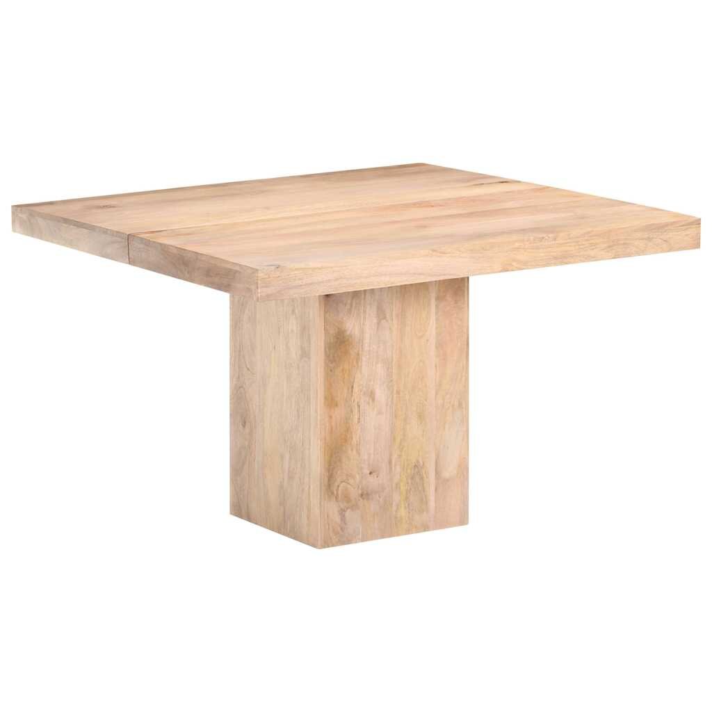 vidaXL Трапезна маса 120x120x77 cм мангово дърво масив