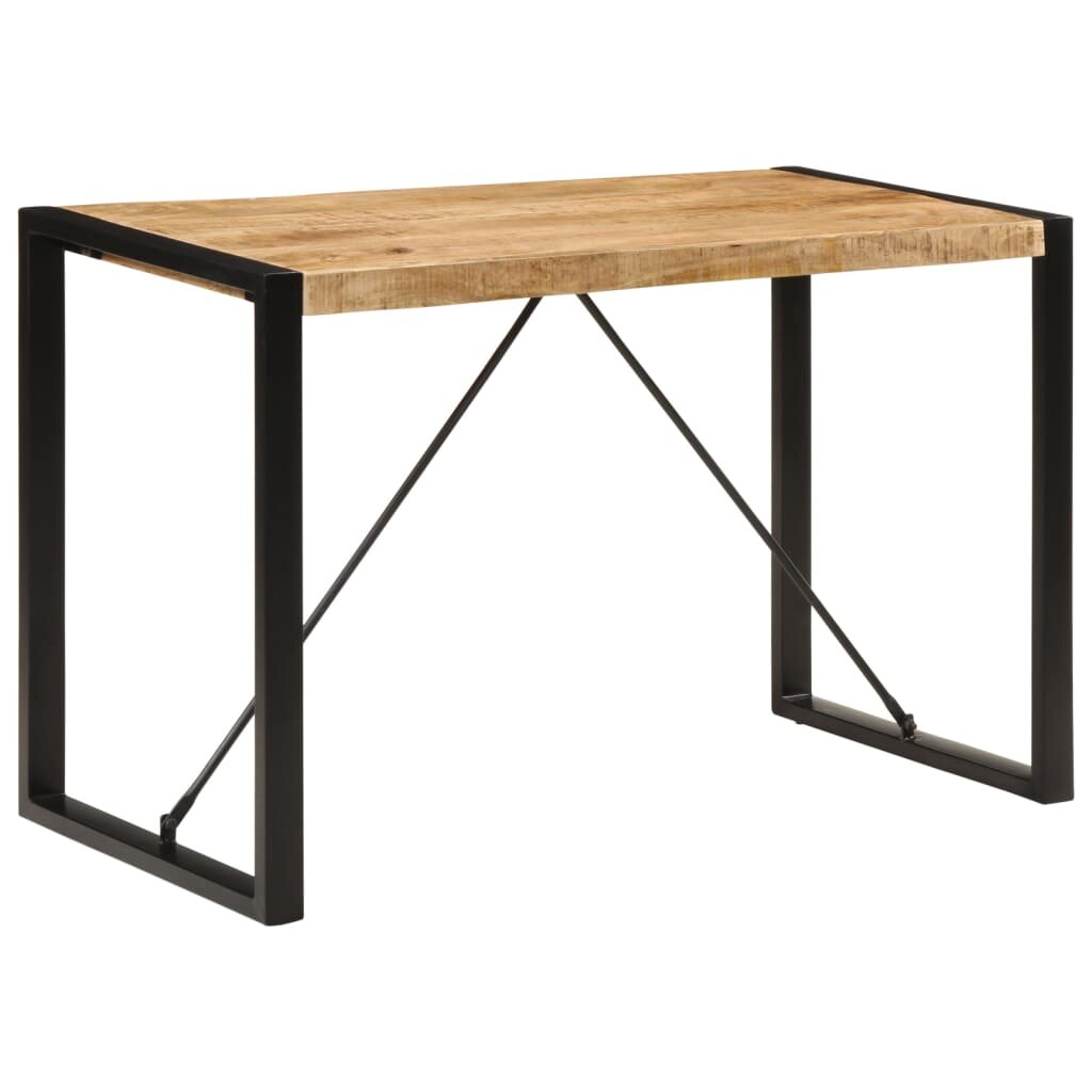 vidaXL Трапезна маса 120x55x76 cм грубо мангово дърво масив