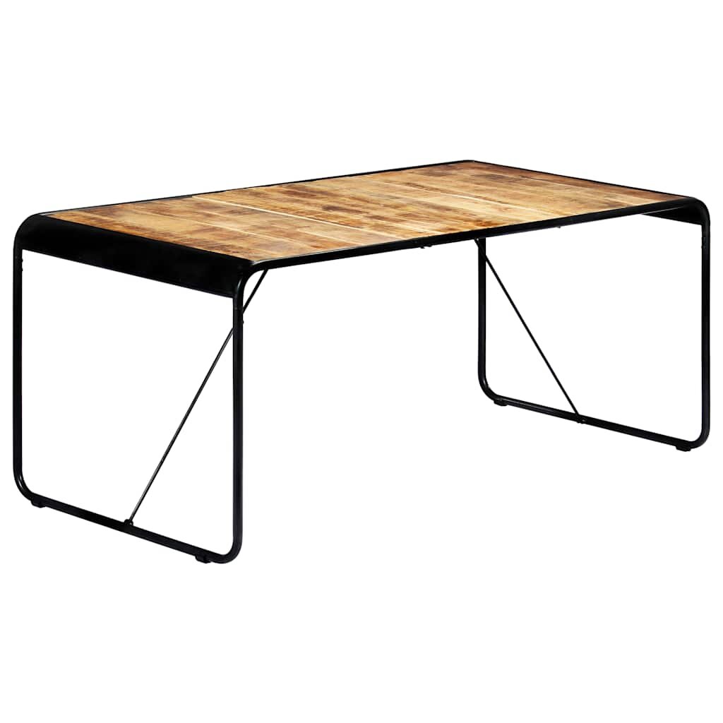 vidaXL Трапезна маса 180x90x76 cм грубо мангово дърво масив