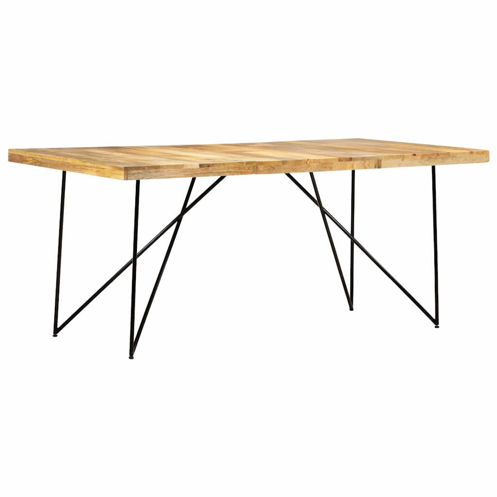 vidaXL Трапезна маса 180x90x76 cм мангово дърво масив