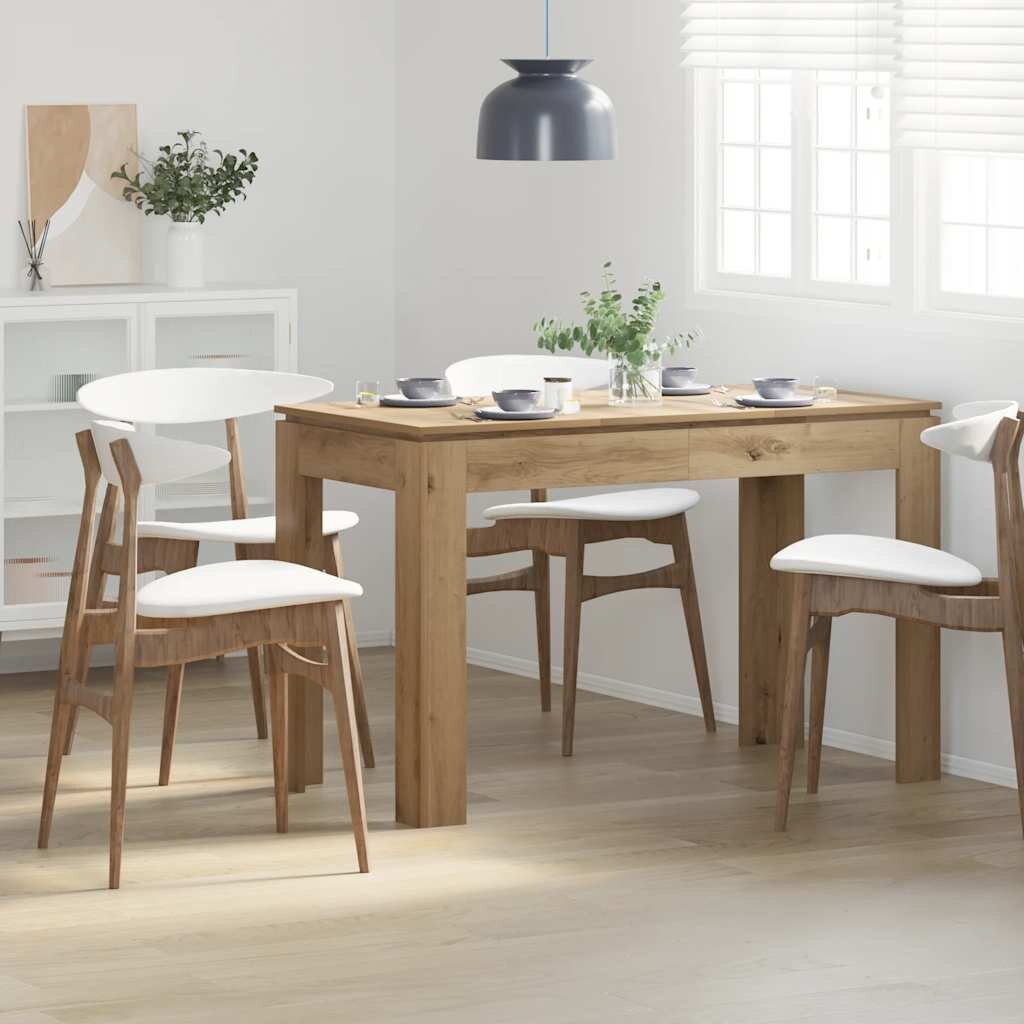 vidaXL Трапезна маса Artisan Oak 120x60x76 cm Инженерна дървесина