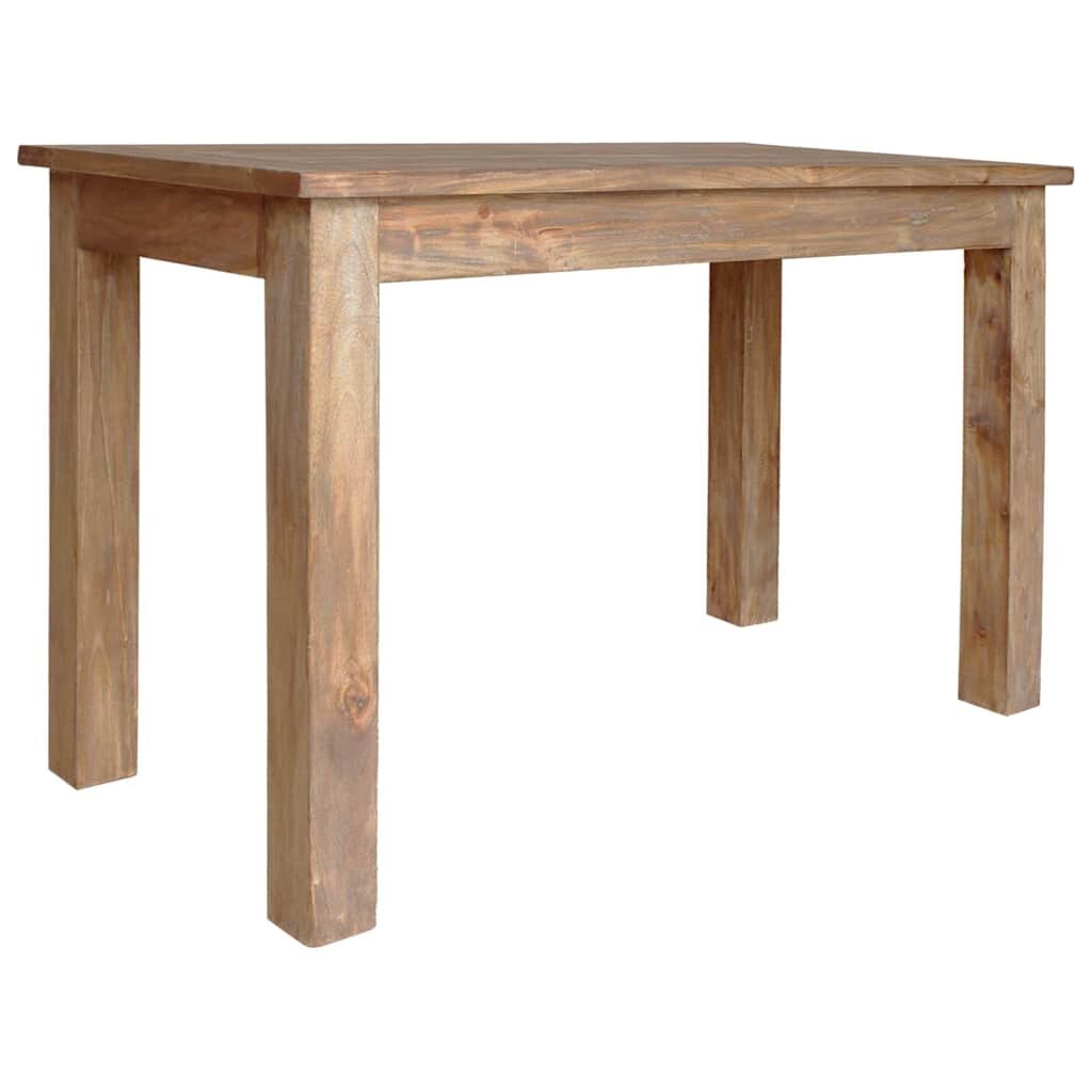 vidaXL Трапезна маса масивно махагоново дърво 120x60x77 cм