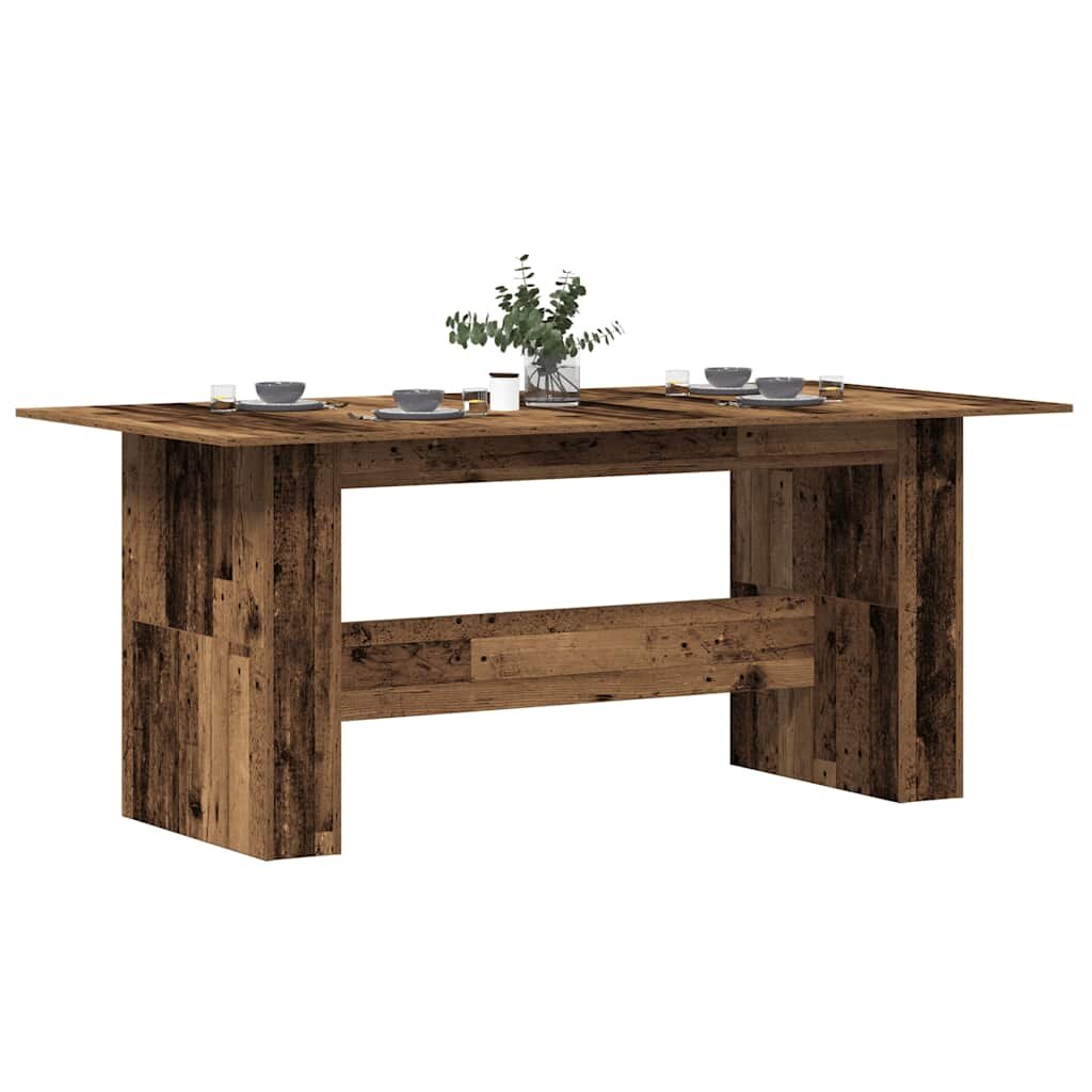 vidaXL Трапезна маса от старо дърво 180x90x76 cm Инженерна дървесина
