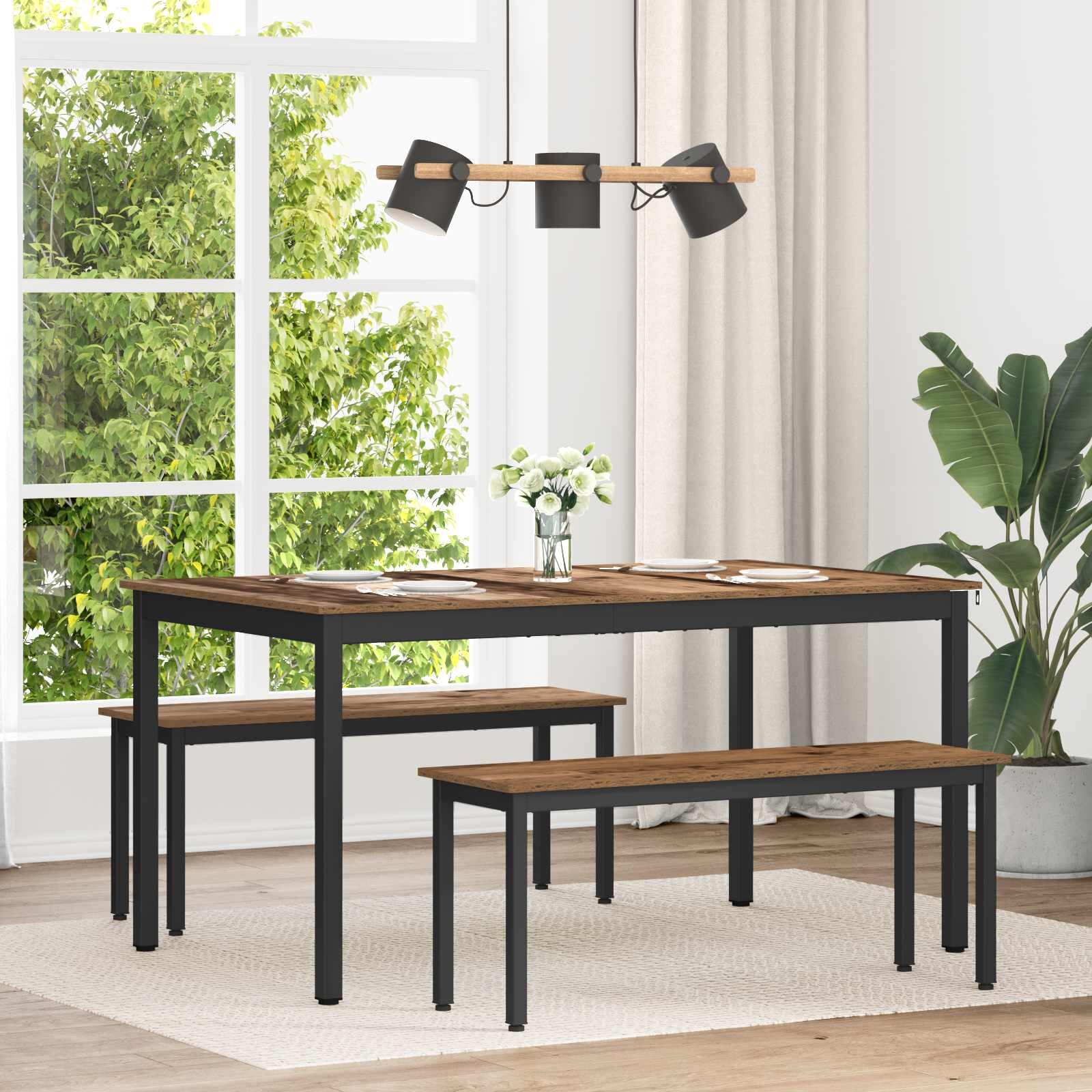vidaXL Трапезни маси 150 x 90 x 75 cm Инженерна дървесина Правоъгълна